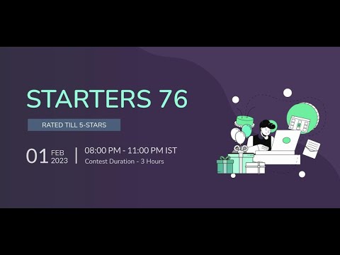 400M Race || Starters 76 CodeChef Contest || Solution with explanation