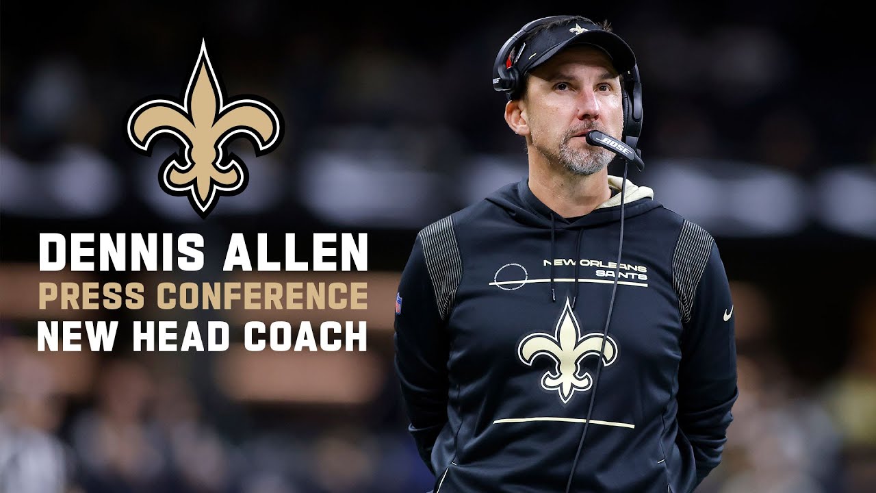 Dennis Allen announced as Saints Head Coach | New Orleans Saints - YouTube