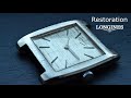 Restoration of a vintage longines mechanical swiss watch  manual work   1970s  asmr