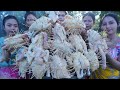 Chicken crispy with vegetable stir-fry cook recipe and eat - Amazing video