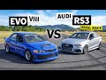 Awd power battle audi rs3 vs mitsubishi evo  this vs that