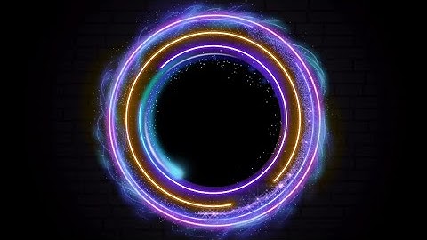 Neon Round Shape Effects With Multiple Colors + Meteor Effects | Glowing Light | AE , KM , AM
