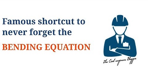 Famous shortcut to remember the bending equation.