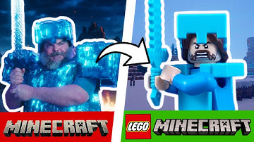 I made Minecraft Movie Scenes in LEGO