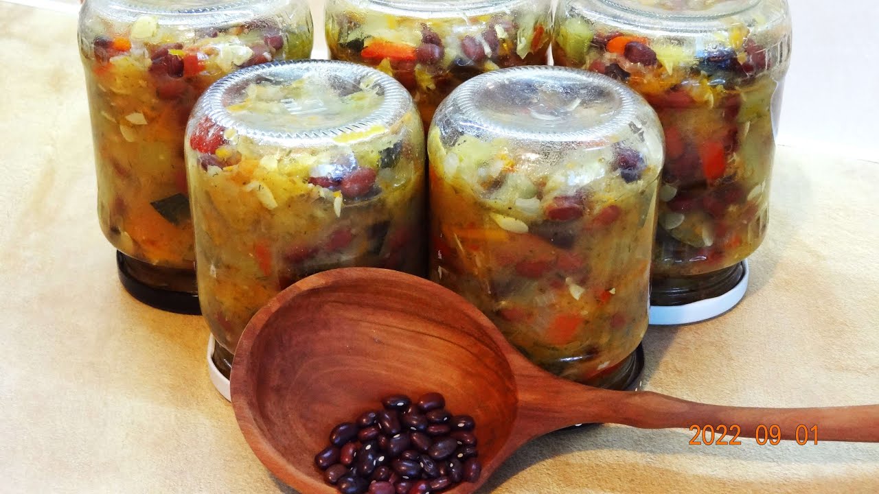 Pupelių , daržovių mišrainė žiemai