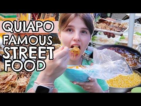 Lithuanian First Time Trying Famous Street Food in Quiapo Manila