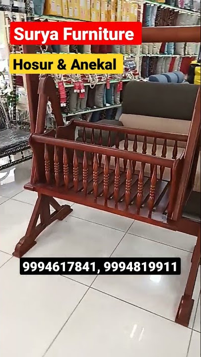 Surya furniture hosur Baby Cradle #suryafurniturehosur #furniture #cradle #directsalesonly