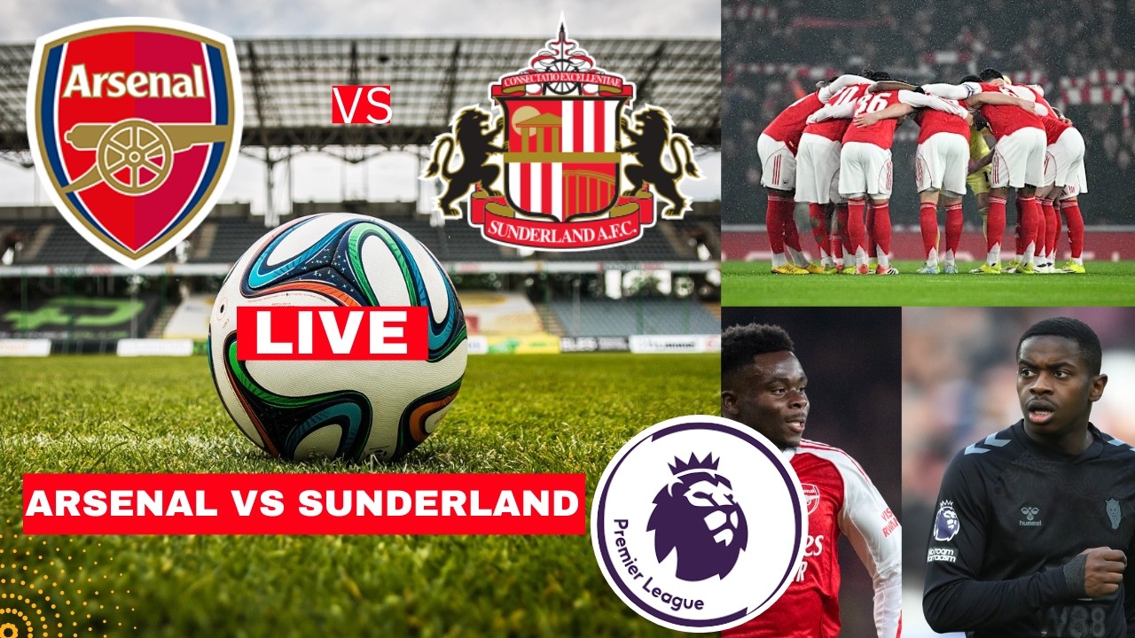 Arsenal vs Sunderland 3-0 Live Stream Premier League Football EPL Match Score Commentary Highlight