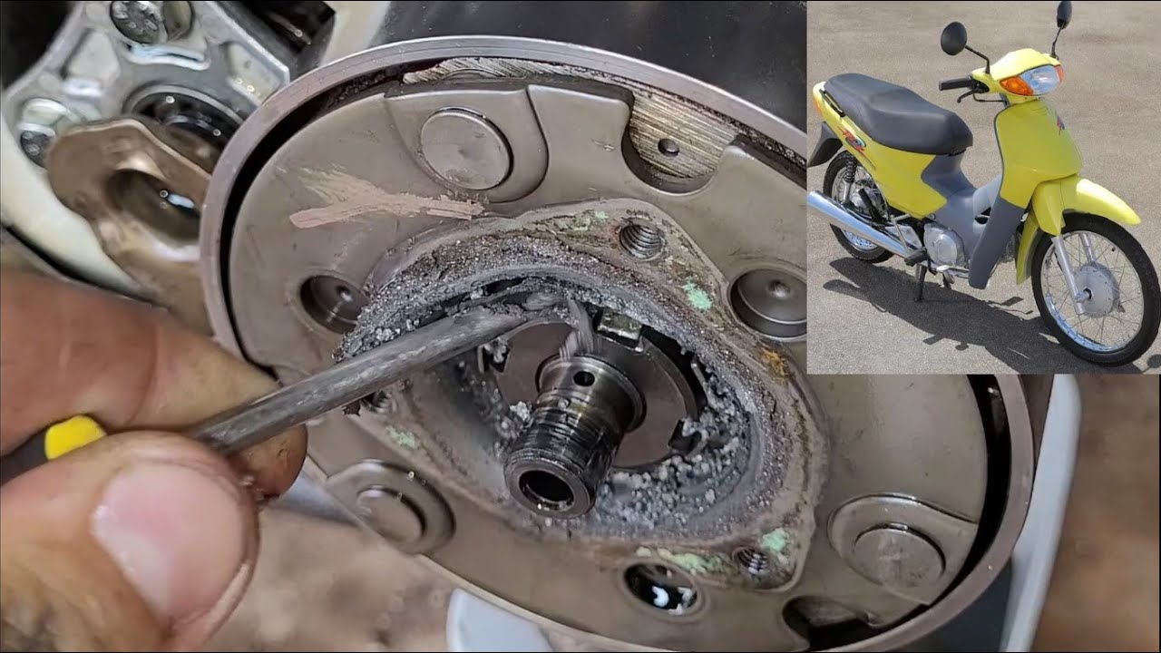 Limpeza do filtro centrifugo e tela Honda Biz 100  - EP-6