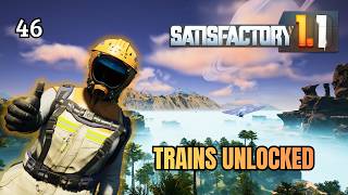Satisfactory 1.1 – Trains Unlocked! Railway System Setup | Ep 46
