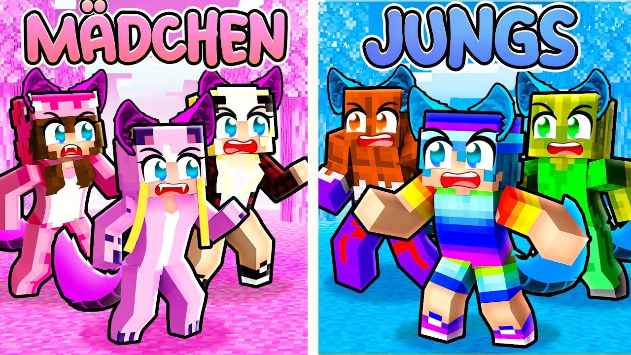 MÄDCHEN GEHEN JUNGS in WOLF! 🌸 Minecraft WOLF
