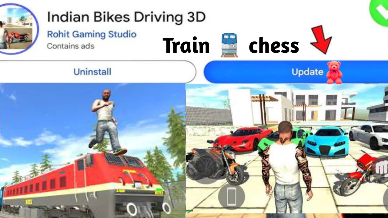 Live stream - Indian bike driving 3D new update and new cheat code| Train chess