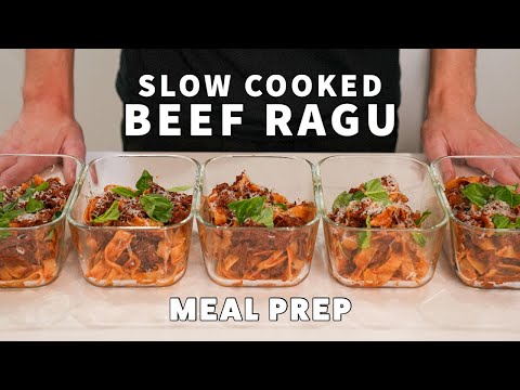 Slow Cooked Beef Ragu Meal Prep  Macro Friendly