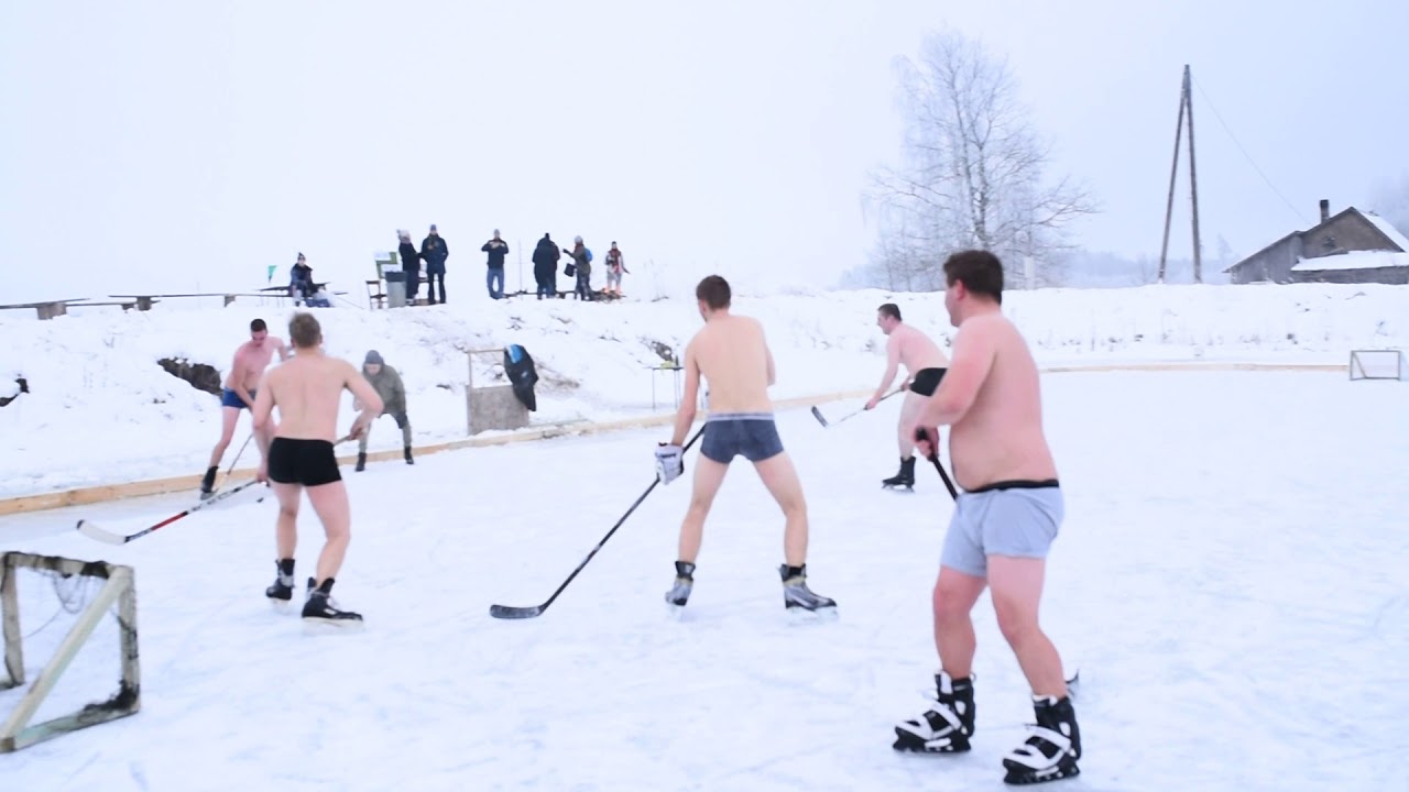 Naked Ice Hockey in Latvia 2018 - YouTube