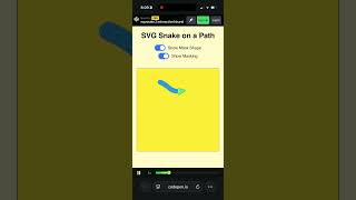 SVG Snake Masking #coding #svganimation