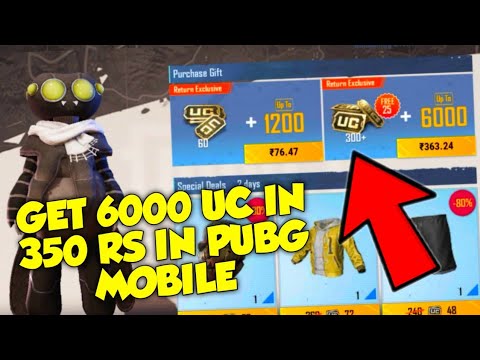 GET 6000 UC IN 350 RUPEES IN PUBG | HOW TO GET CHEAP UC IN PUBG | PURCHASE GIFT EVENT EXPLAIN