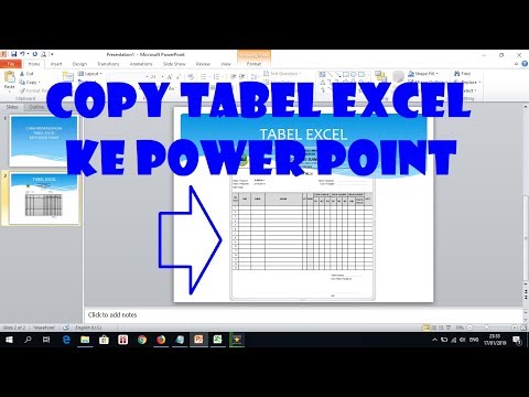 Cara Copy Tabel Excel ke Power Point Agar Hasilnya Rapi