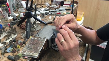 Stone Setting in Jewelry with a Prong Pusher