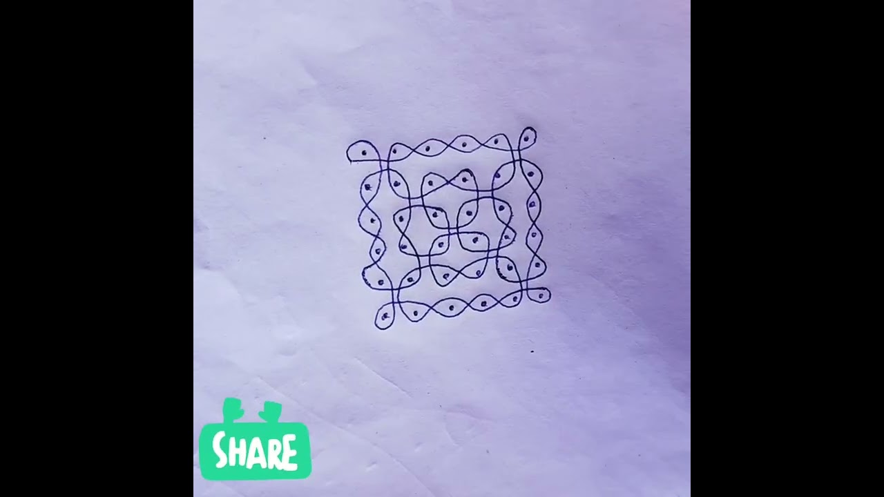 Beautiful Indian traditional dhanurmasam melikala muggulu for bigner s@chotucreations-s14  🌺🌺🌺🌺