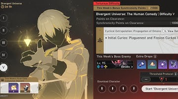 Divergent Universe: The Human Comedy Diff 5 Threshold Protocol 1 with New Party Acheron | HSR