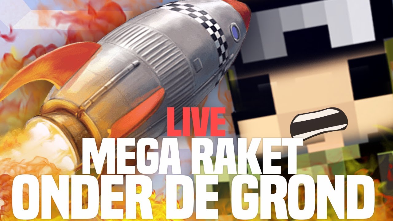 DE MEGA RAKET ONDER DE GROND!! MINETOPIA LIVE!