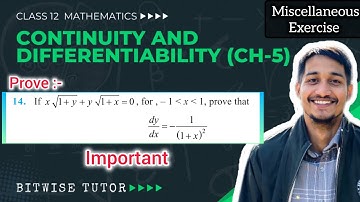 Miscellaneous exercise on chapter 5 class 12 q14 | Miscellaneous ch 5 class 12 q14