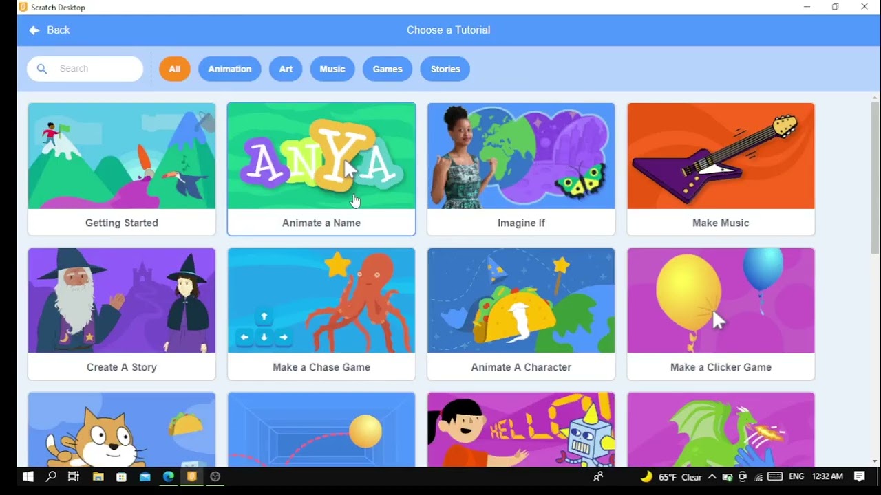 لغه السكراتش عملي الاول متوسط