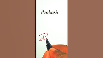 Prakash Name Signature Style ✍️ | P Letter Signature Style #signature #viral #shorts #trending #art
