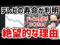 テレビ視聴率の５年後の予測が悲惨すぎた！復活不可能でスポンサー離れが加速する理由