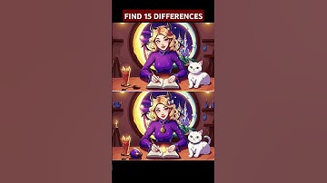 TEST YOUR IQ FIND 15 DIFFERENCES #iqtest #puzzle #puzzlelovers