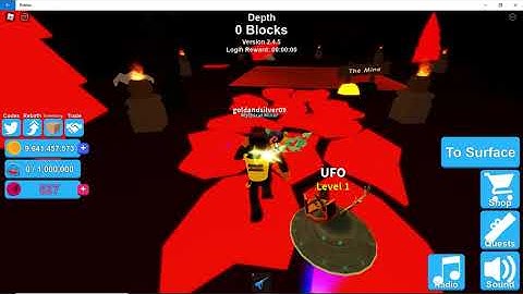 lava world in mining simulator