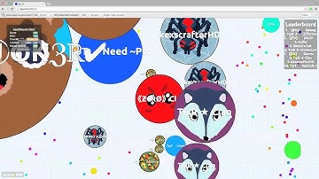 Agar.io gameplay with bots... First video!