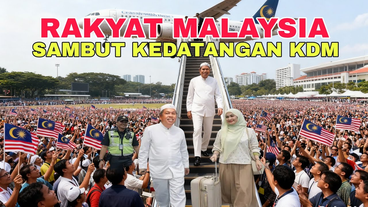 BARU SAJA TIBA DI BANDARA MALAYSIA, KDM DI SAMBUT JUTAAN WARGA MALASYA