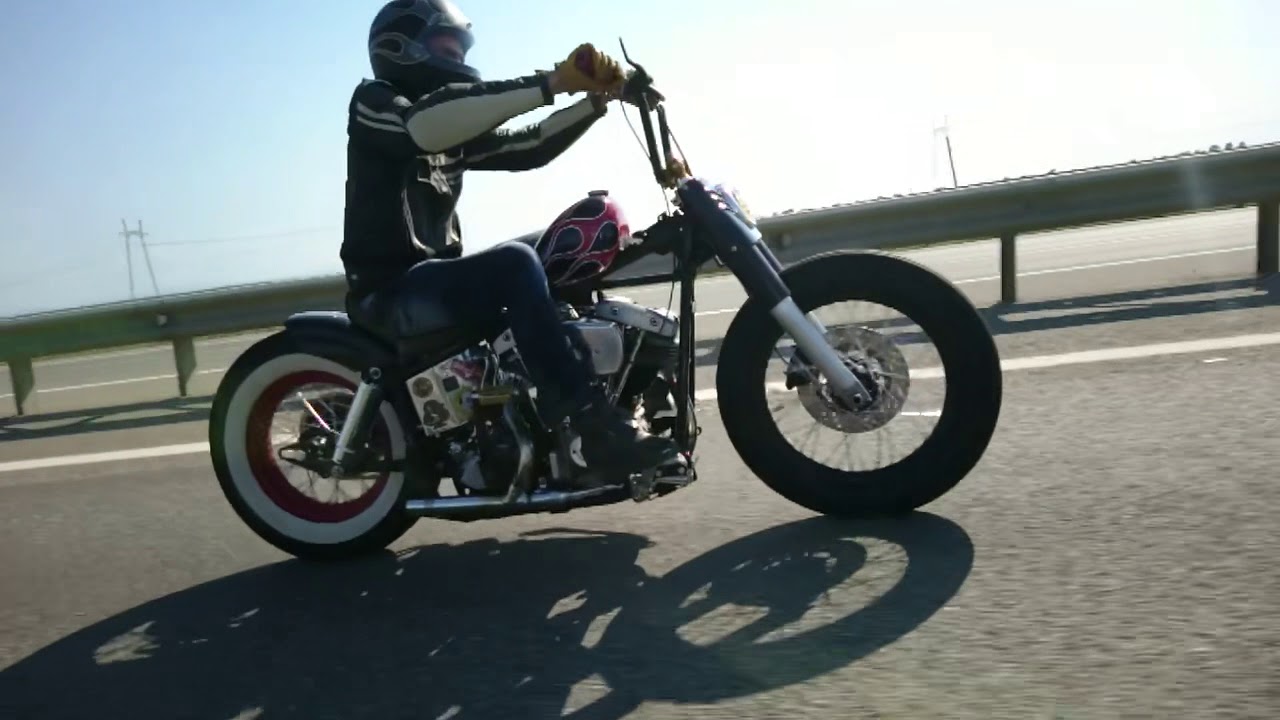 Shovelhead 78 run run!!! - YouTube
