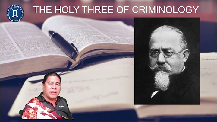THE HOLY THREE OF CRIMINOLOGY