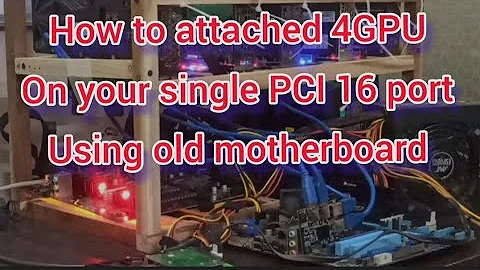 How to connect 4GPU on your old motherboard ASUS PB875-M || multiple gpu connector
