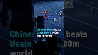 Moment Chinese robot beats Usain Bolts world record in 100m dash