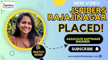 From Learner to Associate Software Engineer | Aishwarya’s Success Story at JSpiders Rajajinagar 💻✨