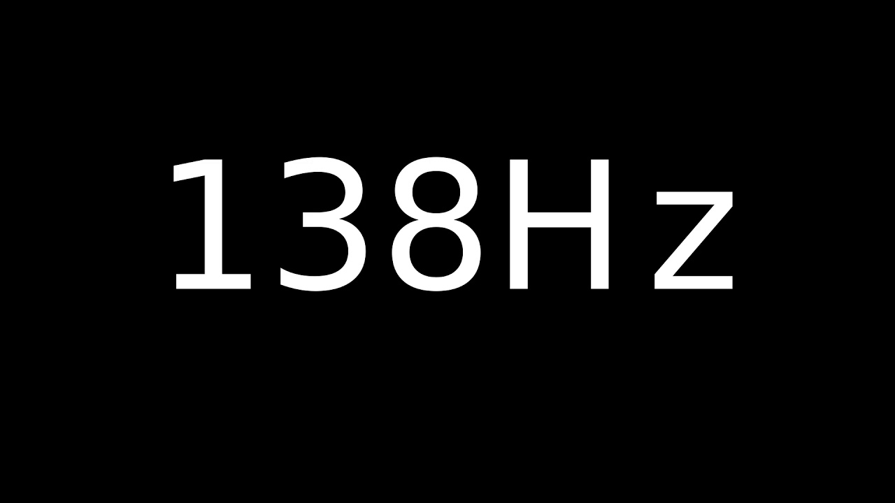 Speaker Sound Test 138Hz