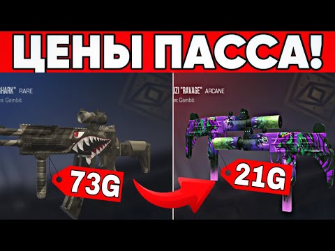 ЦЕНЫ СКИНОВ ИЗ ПАССА GAMBIT ПОСЛЕ ВЫХОДА НА РЫНОК В СТАНДОФФ 2