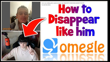 how to disappear on omegle | vanish trick using cam | laptop camera used