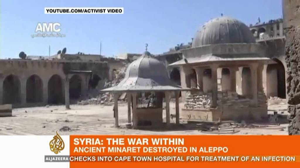 تدمير موقع تابع لليونسكو جراء القتال في حلب بسوريا