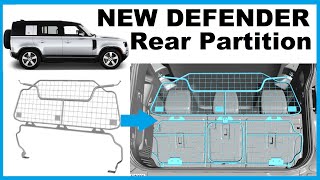 Land Rover Defender L663 Fixed Rear Load Space Partition VPLES0546