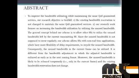 Final Year Projects | Bandwidth Recycling in IEEE