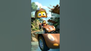 Epic Duck vs Monkey Racing in Jungle Adventure with Broken Bridge Part 4 #epicrace