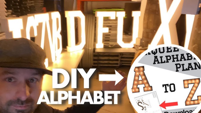 Diy Marquee Letter · How To Make A Letter · Construction on Cut