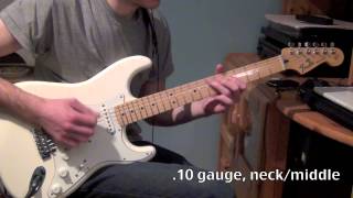 String Shootout - .10 vs .09 gauge chords