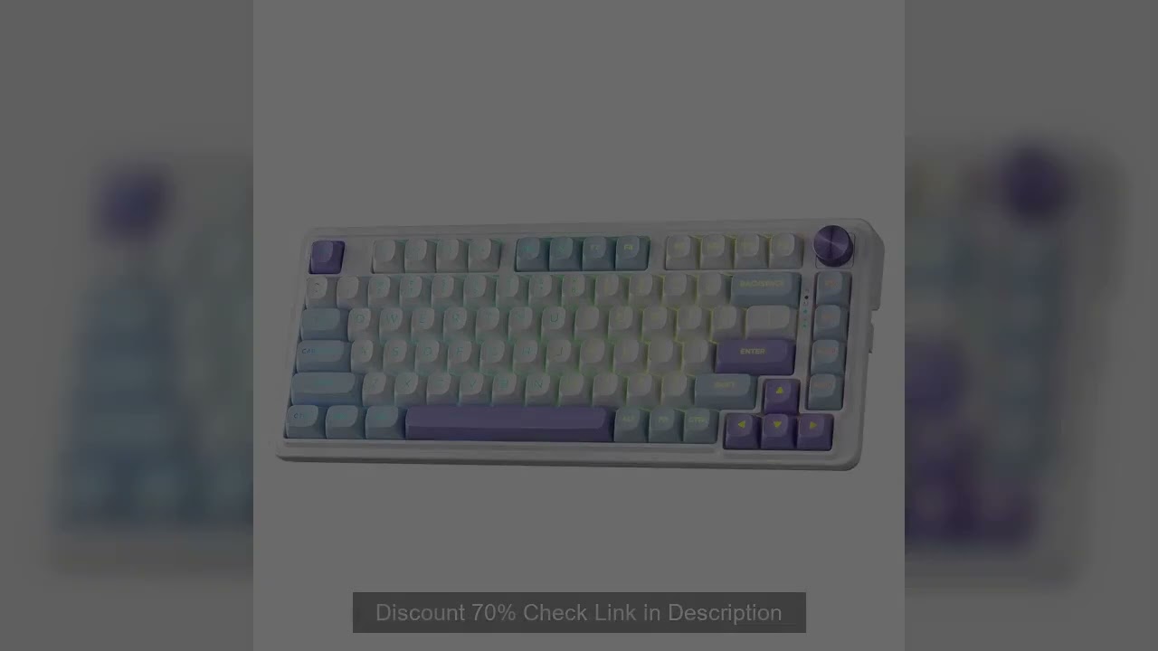 Redragon K673 MAX 75% Wireless Gasket RGB 81 Keys PBT Mechanical  Hot-Swap Gaming Keyboard, Custom L