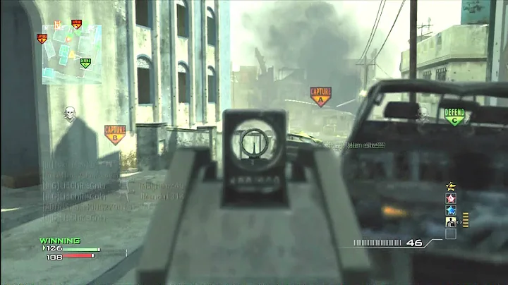 MW3 - Double MOAB Fail with G36C While Lagging!  Bakaara GW Domination