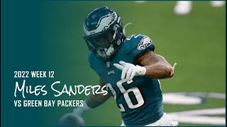 Miles Sanders RB Philadelphia Eagles | Every play | 2022 | Week 12 vs Green Bay Packers